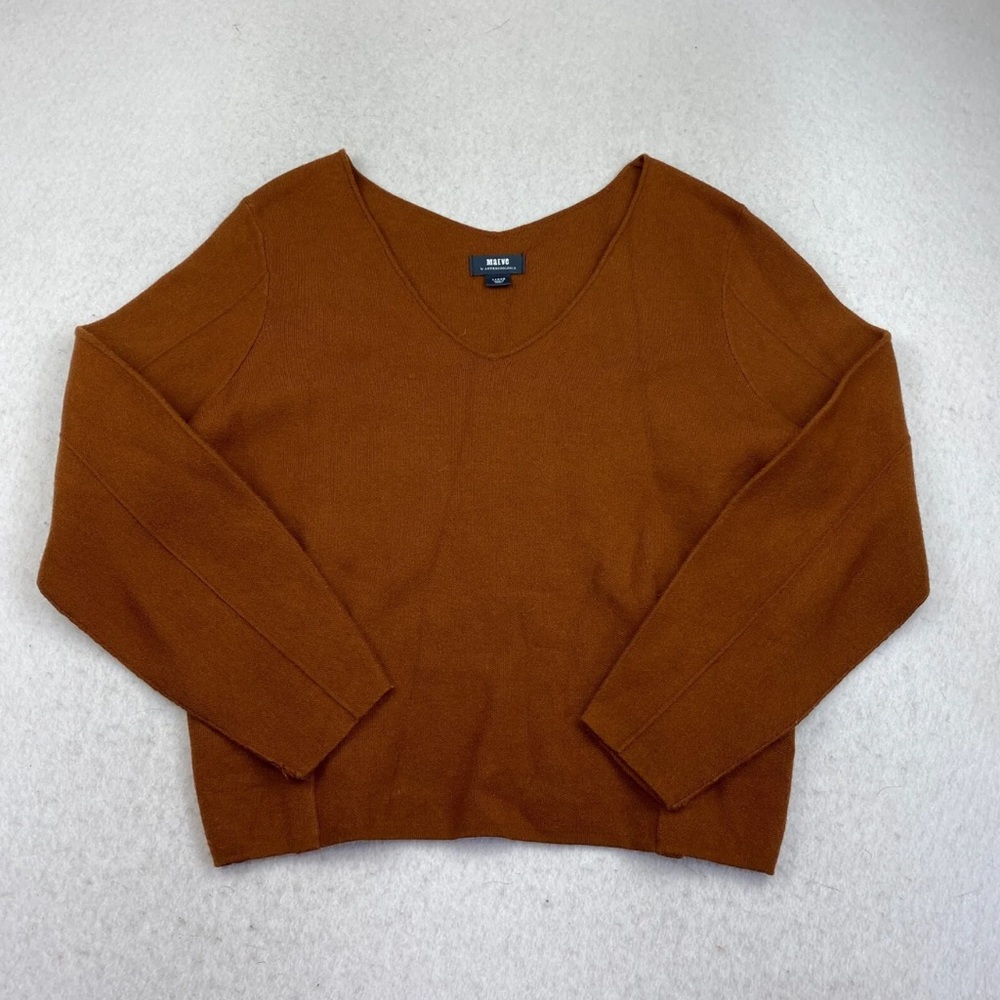 Maeve by Anthropologie Women's Size Large Brown Long Sleeve Sweater